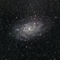 The Triangulum Galaxy (M33) consisting of 33 frames @ 20min each and shot entirely in Benton, AR. December, 2015.