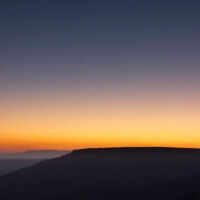 Venus sets over the western sky. Mt. Nebo State Park, Arkansas 02/07/15