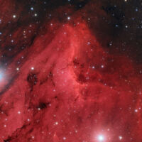 The Pelican Nebula - Shot in August, 2014 from the River Ridge Observatory near Bigelow, AR.