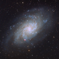 Taken September 26th from the Lead Hill Arkansas area. Telescope used is a Meade 6000 130mm F5.6 on an iOptron GEM45 mount. Camera used is the APS-C one shot color camera ZWO ASI071MC Pro with the Optolong L-Pro filter. The image is 18 10min exposures for a total integration time of 3 hours. I used DeepSkyStacker to stack the images and PixInsight to process.